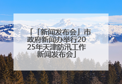 「新闻发布会」市政府新闻办举行2025年天津防汛工作新闻发布会