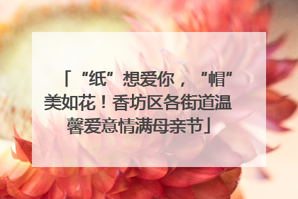 “纸”想爱你，“帽”美如花！香坊区各街道温馨爱意情满母亲节