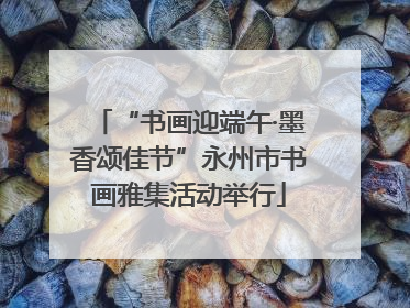 “书画迎端午·墨香颂佳节”永州市书画雅集活动举行