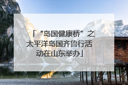 “岛国健康桥”之太平洋岛国齐鲁行活动在山东举办