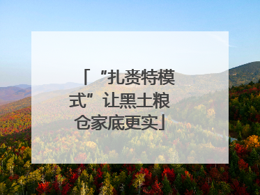 “扎赉特模式”让黑土粮仓家底更实
