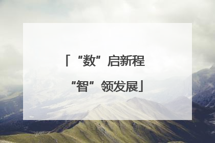 “数”启新程 “智”领发展