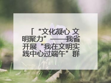 “文化凝心 文明聚力”——我省开展“我在文明实践中心过端午”群众主题活动