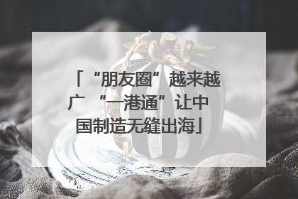 “朋友圈”越来越广 “一港通”让中国制造无缝出海