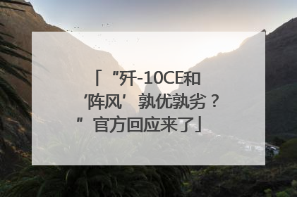 “歼-10CE和‘阵风’孰优孰劣？”官方回应来了