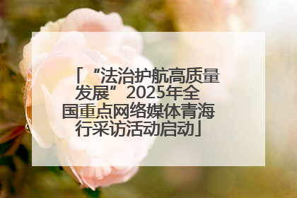 “法治护航高质量发展”2025年全国重点网络媒体青海行采访活动启动