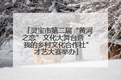 灵宝市第二届“黄河之恋”文化大舞台暨“我的乡村文化合作社”才艺大赛举办