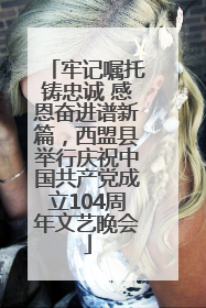 牢记嘱托铸忠诚 感恩奋进谱新篇，西盟县举行庆祝中国共产党成立104周年文艺晚会