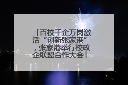 百校千企万岗激活“创新张家港”，张家港举行校政企联盟合作大会