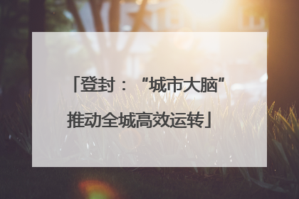 登封：“城市大脑”推动全城高效运转