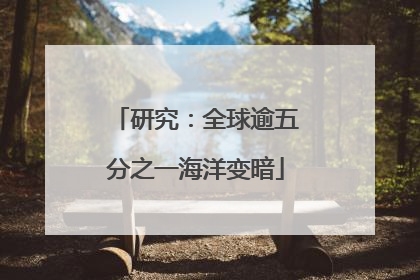 研究：全球逾五分之一海洋变暗