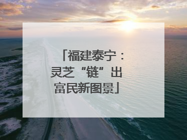 福建泰宁：灵芝“链”出富民新图景
