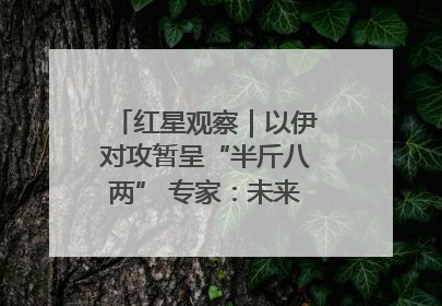 红星观察｜以伊对攻暂呈“半斤八两” 专家：未来真正变量，是美国是否进一步介入