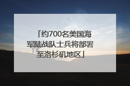 约700名美国海军陆战队士兵将部署至洛杉矶地区