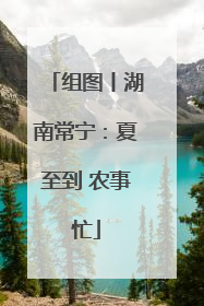 组图丨湖南常宁：夏至到 农事忙