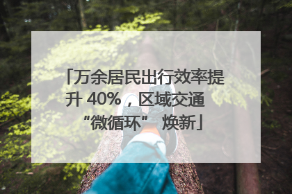 万余居民出行效率提升 40%，区域交通 “微循环” 焕新