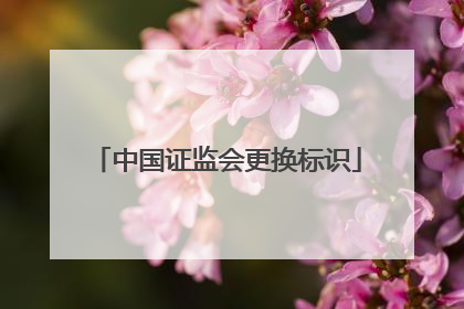 中国证监会更换标识