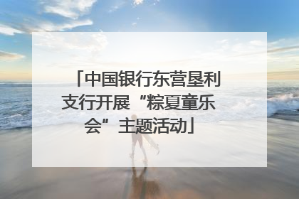 中国银行东营垦利支行开展“粽夏童乐会”主题活动
