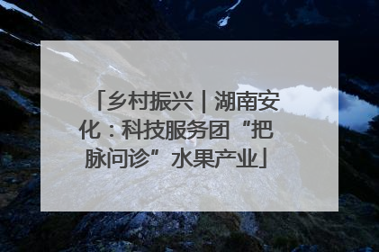 乡村振兴｜湖南安化：科技服务团“把脉问诊”水果产业