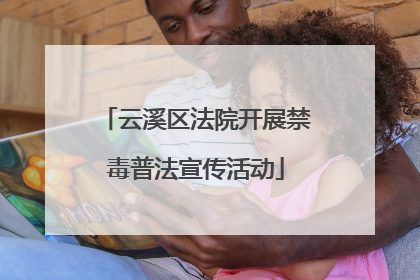 云溪区法院开展禁毒普法宣传活动