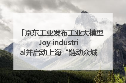 京东工业发布工业大模型Joy industrial并启动上海“链动众城 万亿降本”计划