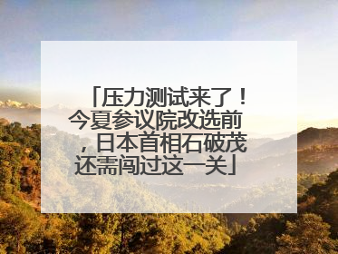 压力测试来了！今夏参议院改选前，日本首相石破茂还需闯过这一关