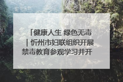 健康人生 绿色无毒｜忻州市妇联组织开展禁毒教育参观学习并开展主题党日活动