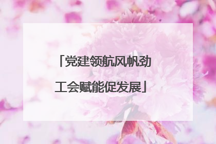 党建领航风帆劲 工会赋能促发展