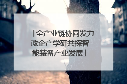 全产业链协同发力 政企产学研共探智能装备产业发展