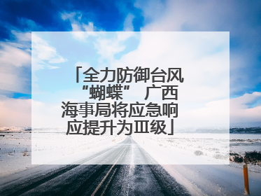 全力防御台风“蝴蝶” 广西海事局将应急响应提升为Ⅲ级