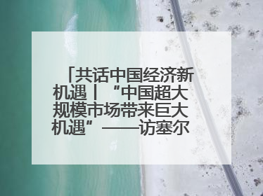 共话中国经济新机遇丨“中国超大规模市场带来巨大机遇”——访塞尔维亚经济部国务秘书尼科利奇