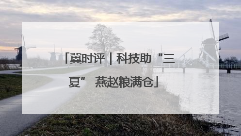 冀时评｜科技助“三夏” 燕赵粮满仓