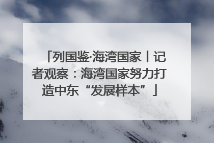 列国鉴·海湾国家丨记者观察：海湾国家努力打造中东“发展样本”