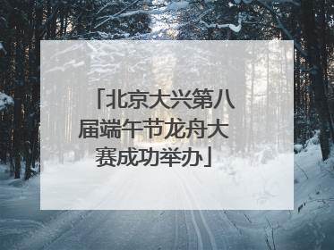 北京大兴第八届端午节龙舟大赛成功举办
