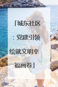 城东社区：党建引领绘就文明幸福画卷