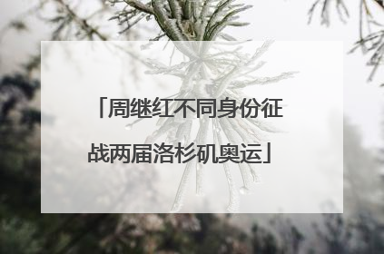 周继红不同身份征战两届洛杉矶奥运