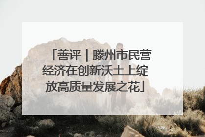 善评｜滕州市民营经济在创新沃土上绽放高质量发展之花