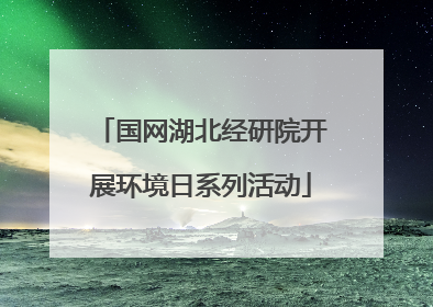 国网湖北经研院开展环境日系列活动