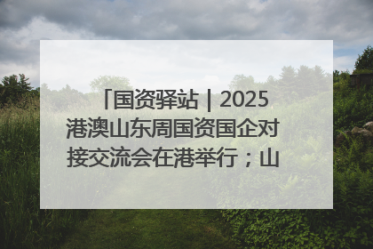 国资驿站｜2025港澳山东周国资国企对接交流会在港举行；山东黄金成功在境外发行3亿美元绿色债券