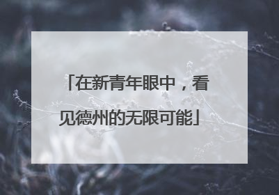 在新青年眼中，看见德州的无限可能