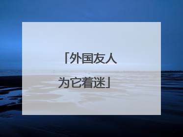 外国友人为它着迷