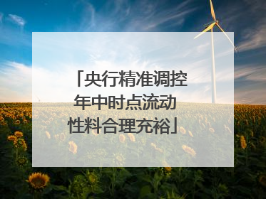央行精准调控 年中时点流动性料合理充裕