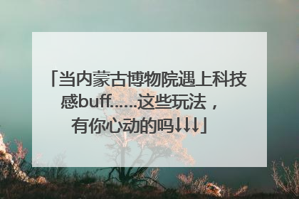 当内蒙古博物院遇上科技感buff……这些玩法，有你心动的吗↓↓↓