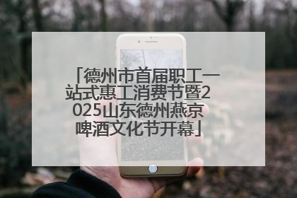 德州市首届职工一站式惠工消费节暨2025山东德州燕京啤酒文化节开幕