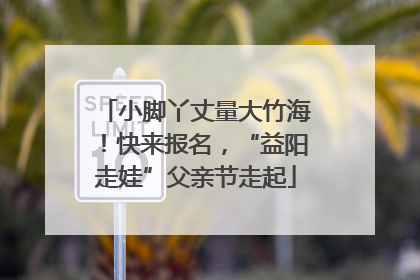 小脚丫丈量大竹海！快来报名，“益阳走娃”父亲节走起