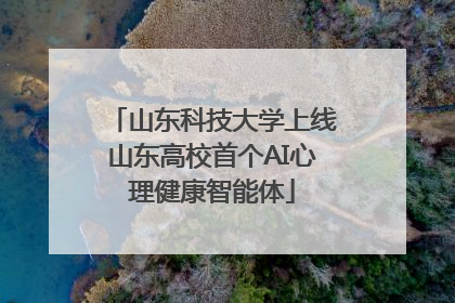 山东科技大学上线山东高校首个AI心理健康智能体