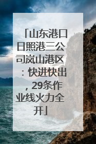 山东港口日照港三公司岚山港区：快进快出，29条作业线火力全开