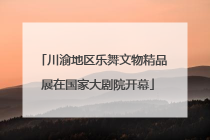 川渝地区乐舞文物精品展在国家大剧院开幕