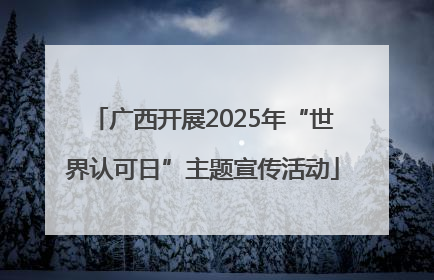 广西开展2025年“世界认可日”主题宣传活动