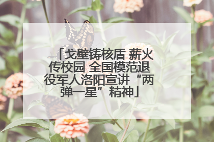 戈壁铸核盾 薪火传校园 全国模范退役军人洛阳宣讲“两弹一星”精神